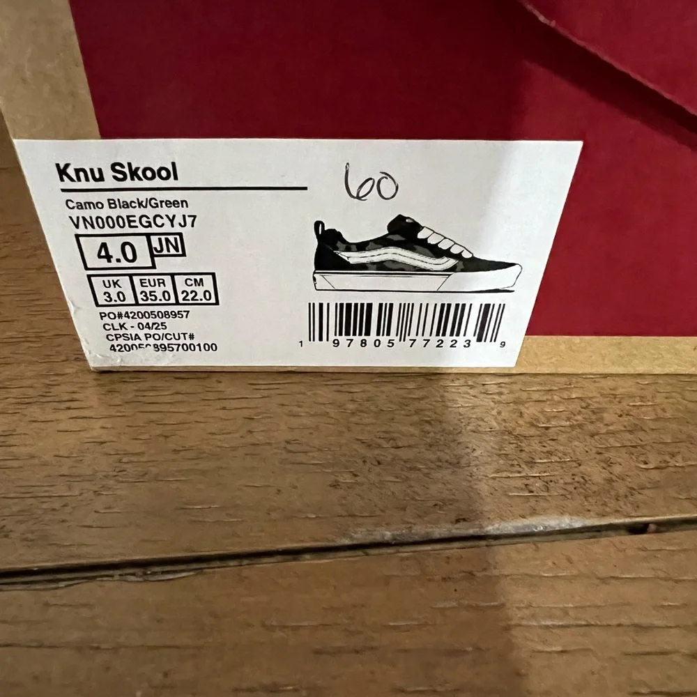 Kids Vans Camo Black/Green Slip-On Sneakers - Picture 7 of 7